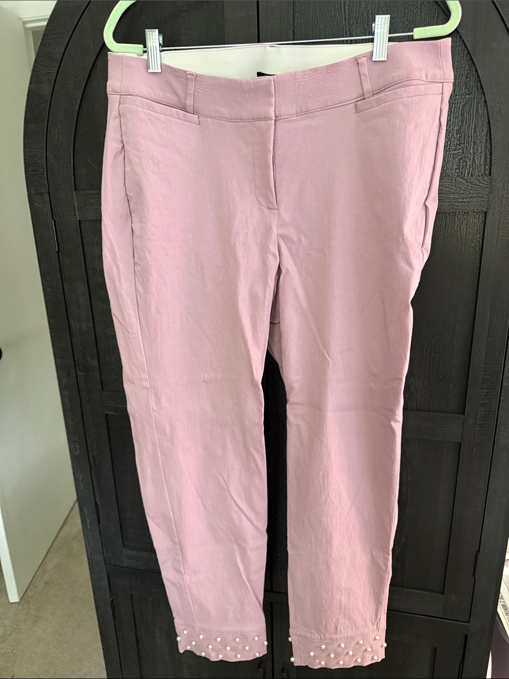 Lane Bryant Pink Capris - The Allie, pearl cuffs